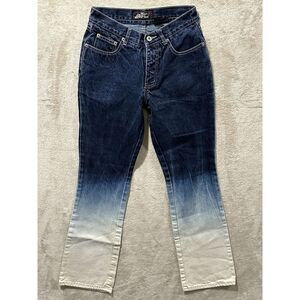Vintage y2K Lazer Women's Jeans Size 5‎ FLARE Ombre Color Transitions Bleeched